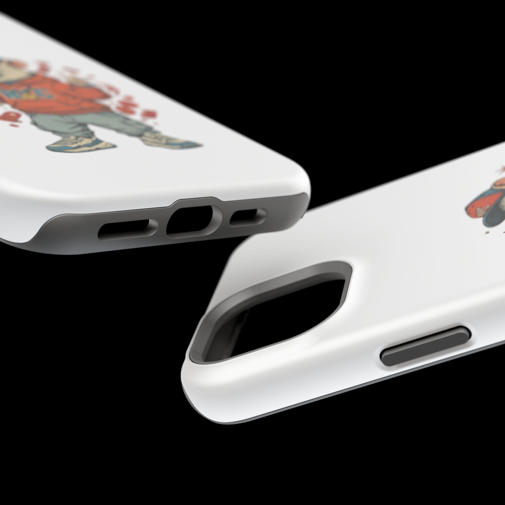 Streetwear Pizza Rat Phone Case — Magnetic Impact‑Resistant iPhone Case with Pizza Skateboard Design
