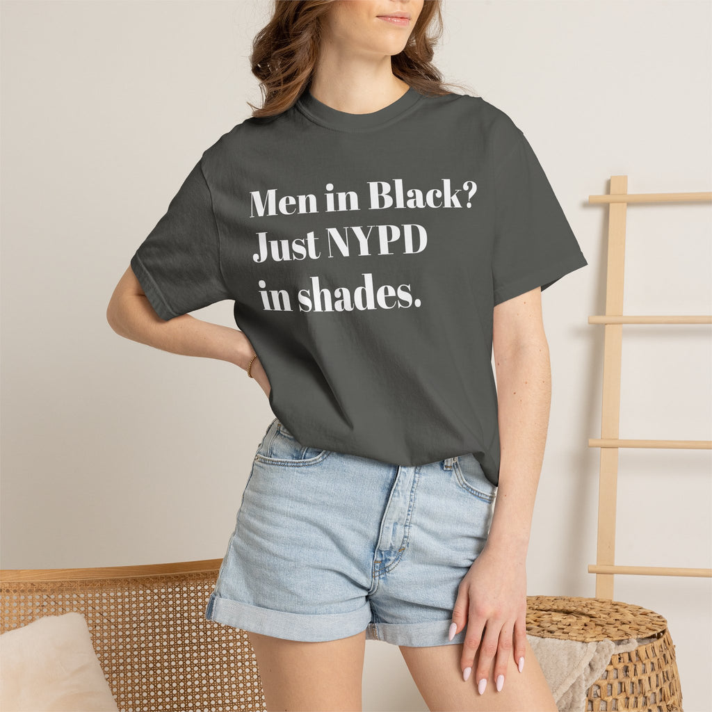 Men in Black? Just NYPD in shades. Tee Shirts