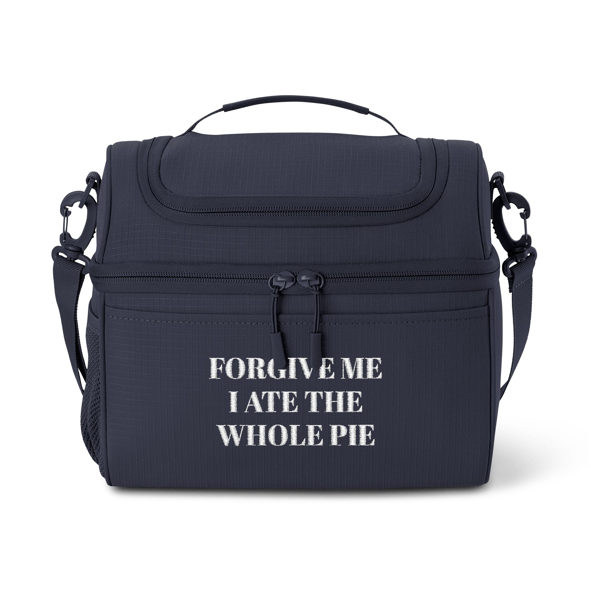 Insulated Cooler Bag - "Forgive Me I Ate The Whole Pie" Funny Lunch Tote