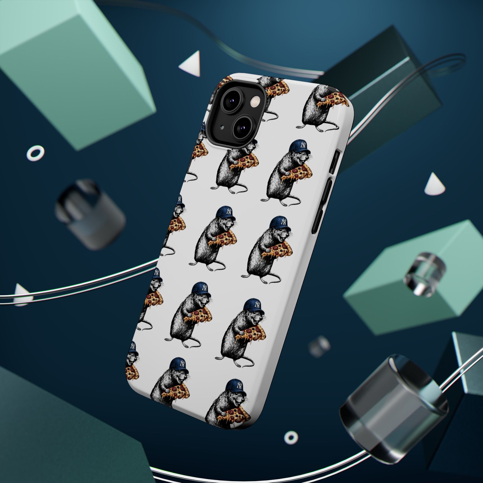 NY Pizza-Loving Rat Magnetic Phone Case