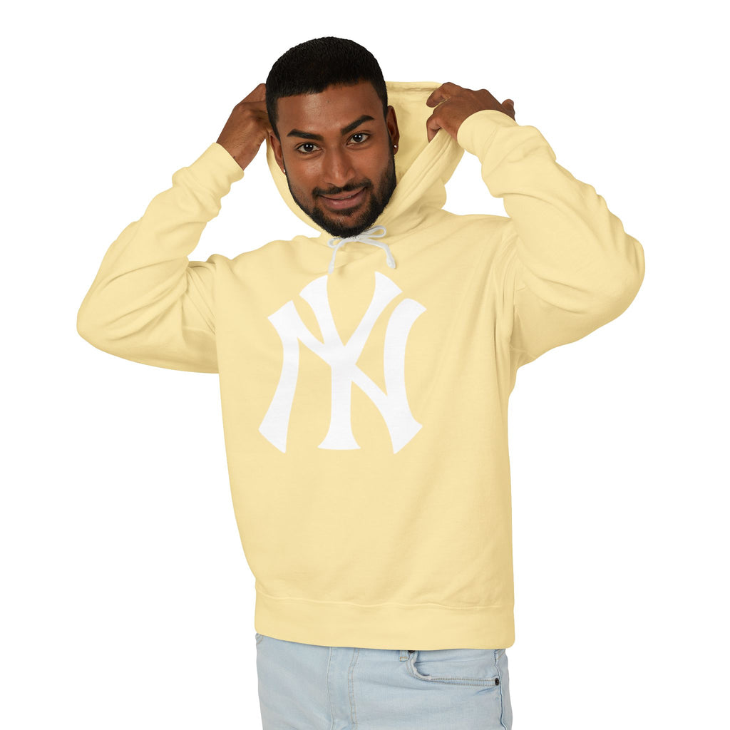 NY Yankee Hoodie with White Interlocked NY Logo