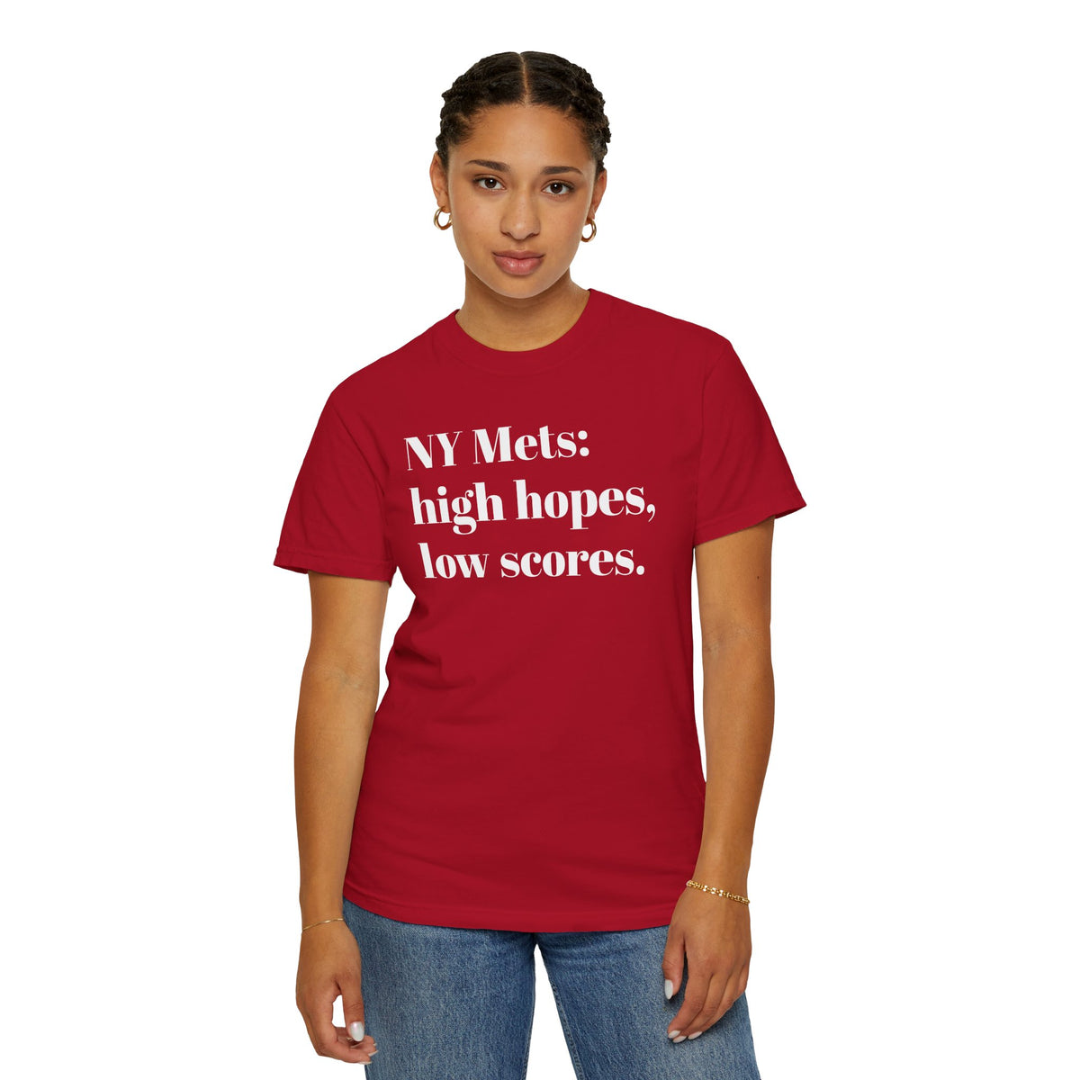NY Mets: High Hopes, Low Scores. Tee Shirt
