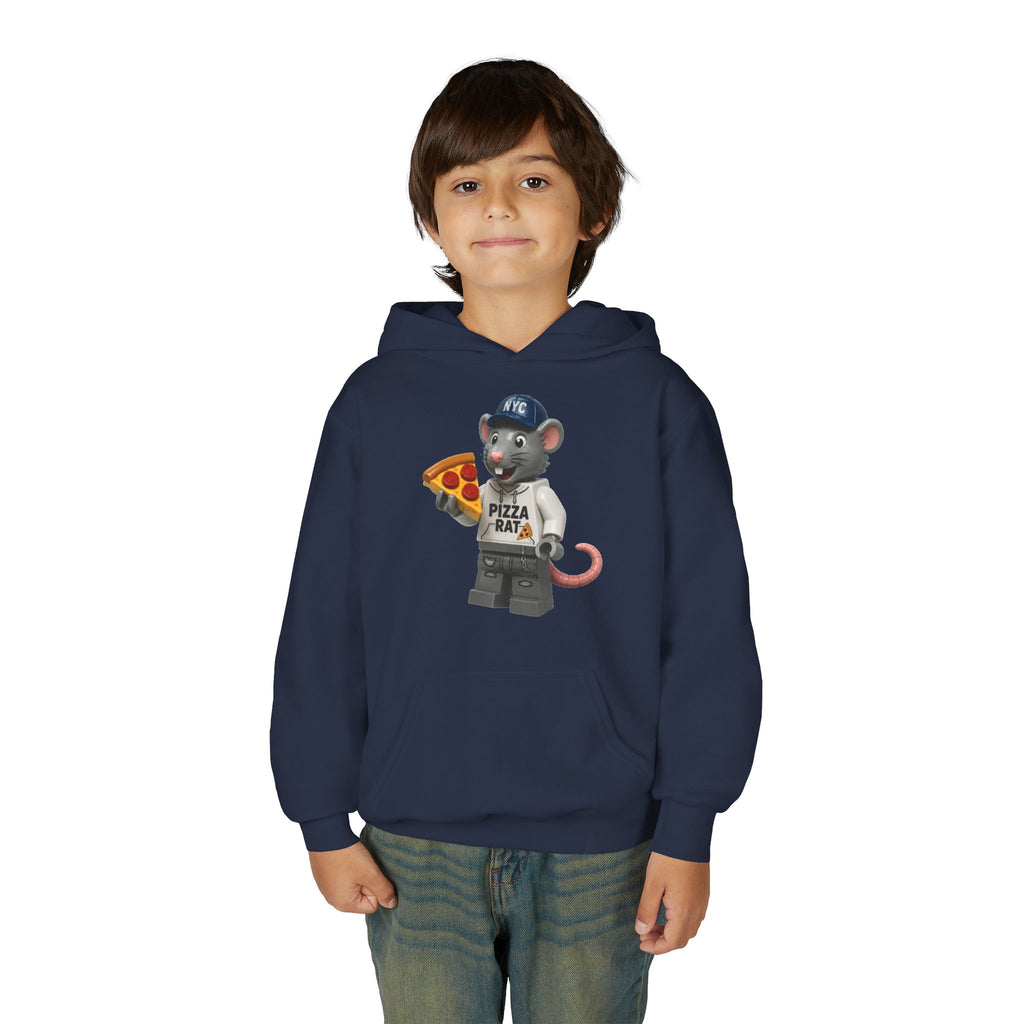 Pizza Rat Lego-Style Graphic - Youth Hoodie