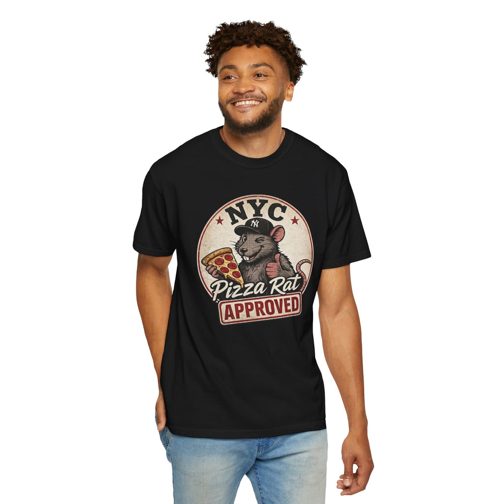 Pizza Rat Approved T-Shirt — NYC Vintage Pizza Lover Tee