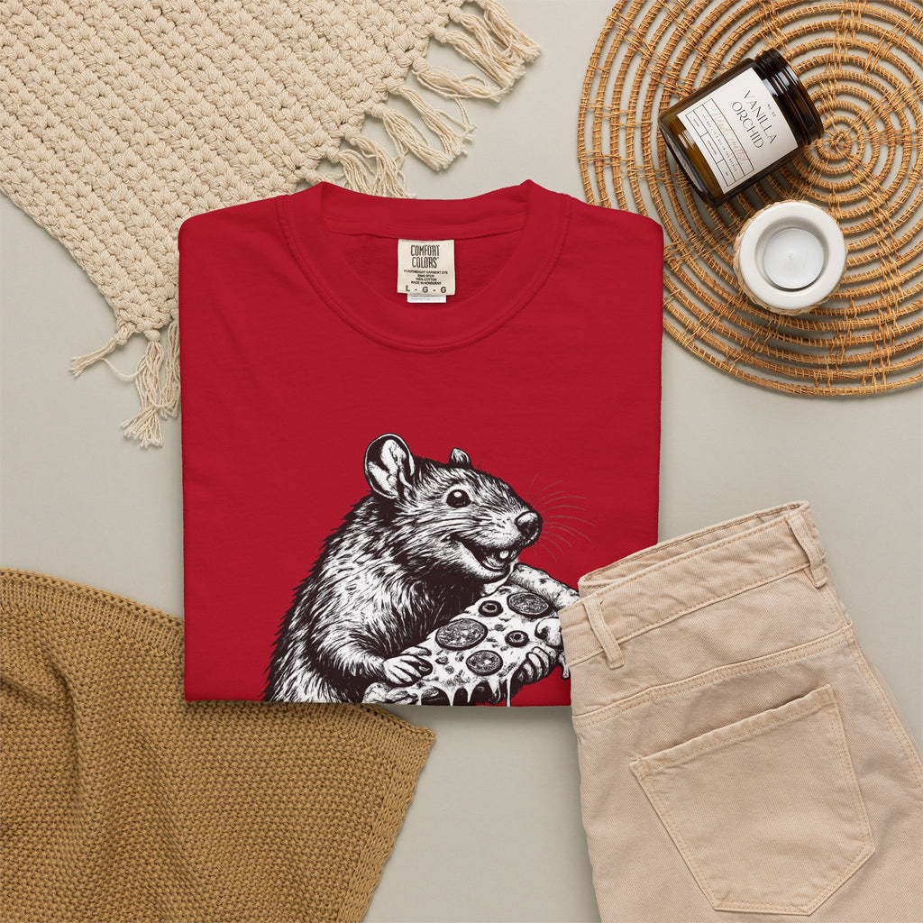 NYC Rat Eating Pizza T-Shirt