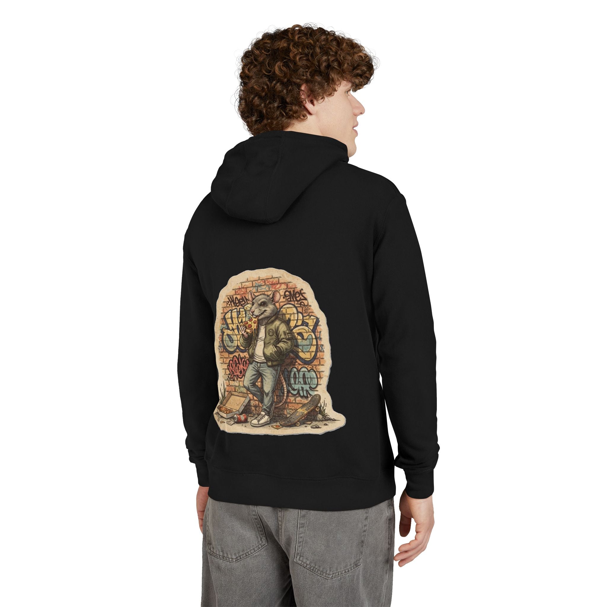 NYC Hoodie “Where the Rats Eat Better” Graphic Pullover