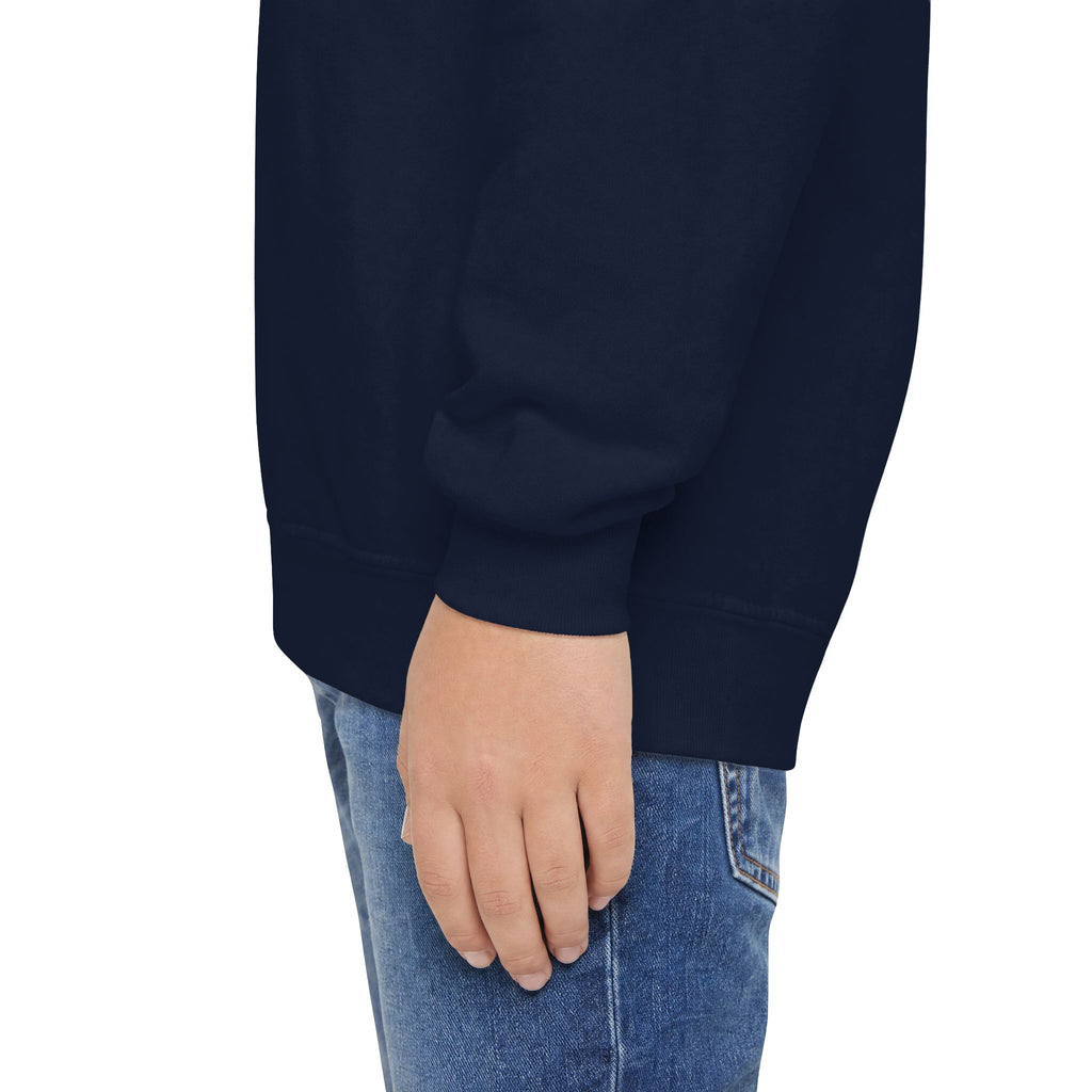 Youth Crewneck Sweatshirt — Vintage Explorer NY Rat Graphic