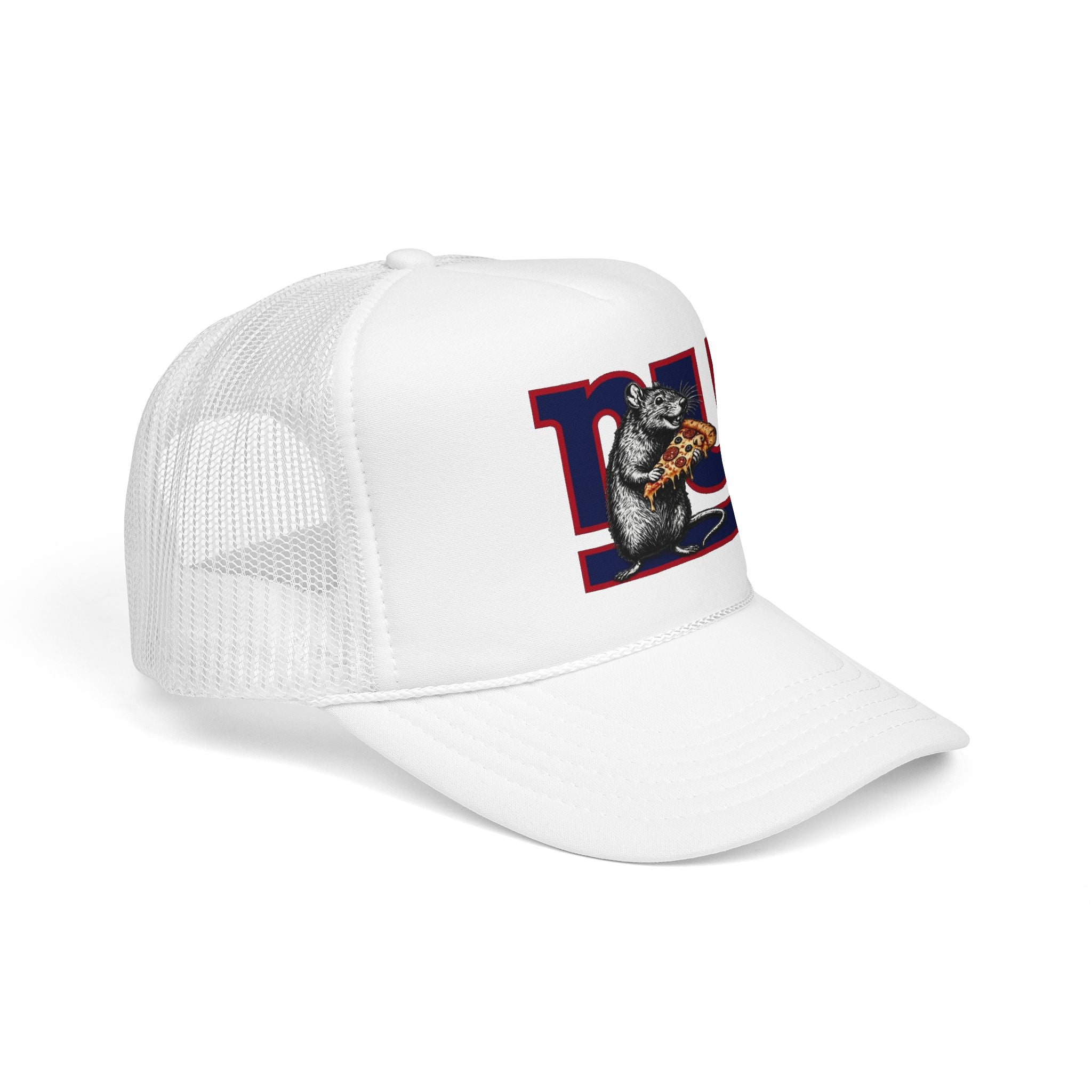 Trucker Hat — Retro NY Pizza Raccoon Foam Trucker Hat