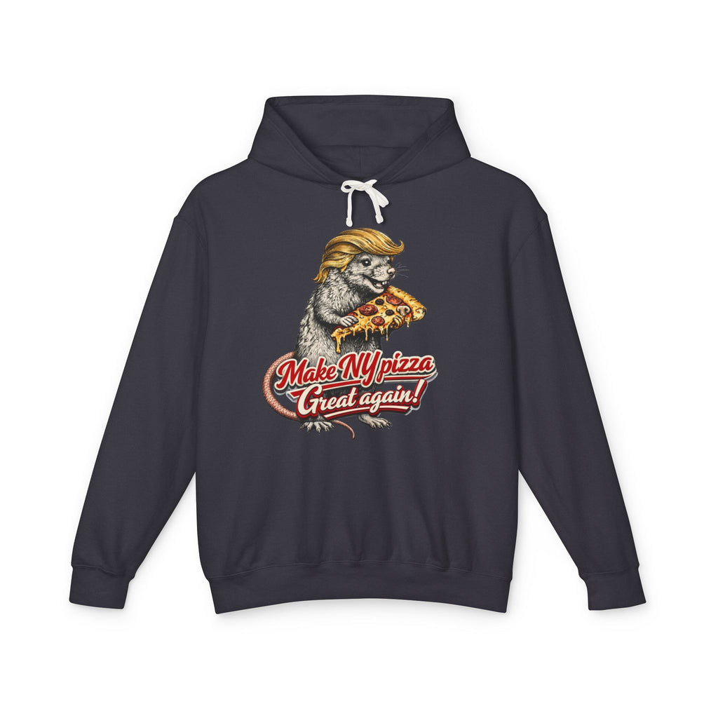 Unisex NYC Pizza Hoodie — "Make NY Pizza Great Again" Tiger with Pizza Graphic