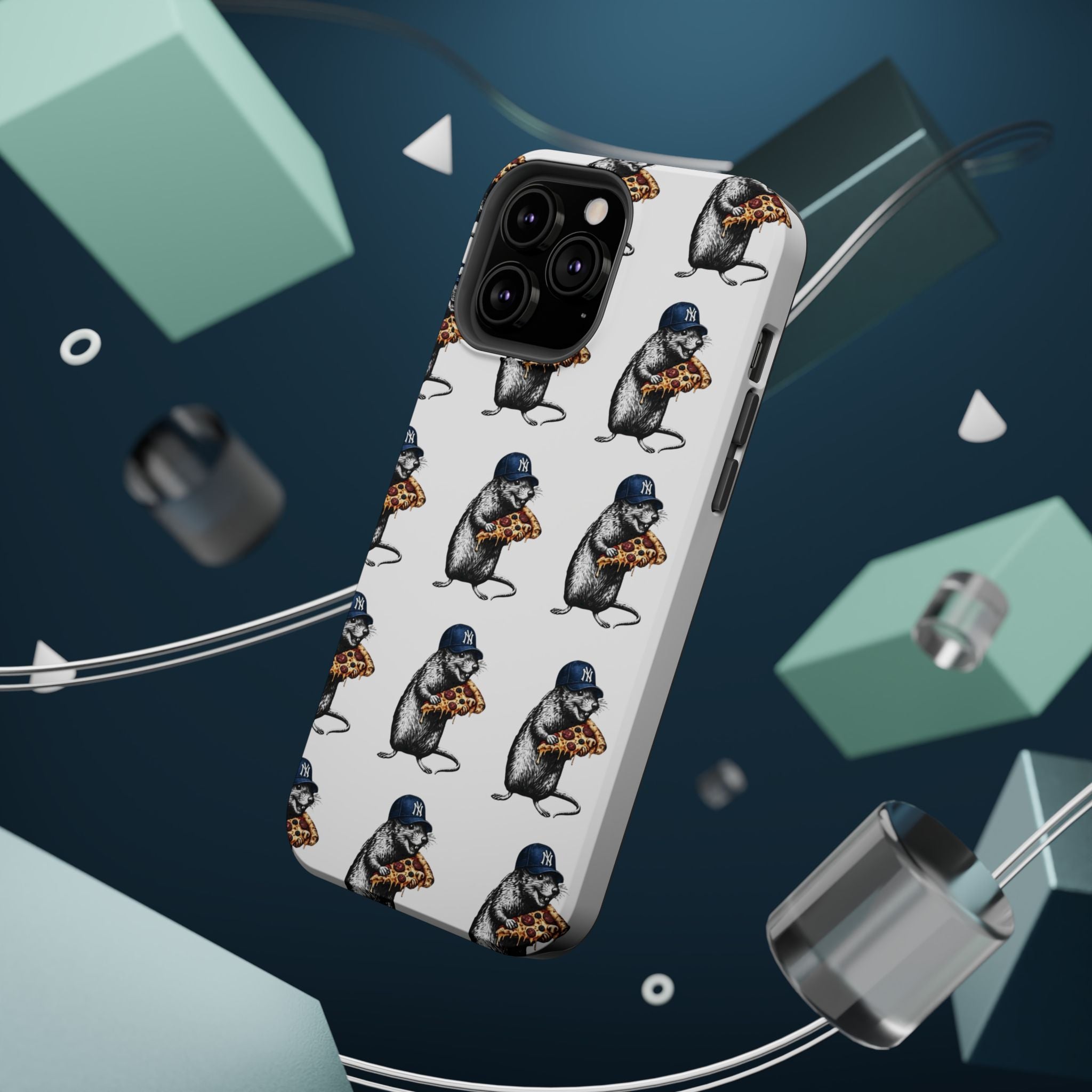 NY Pizza-Loving Rat Magnetic Phone Case
