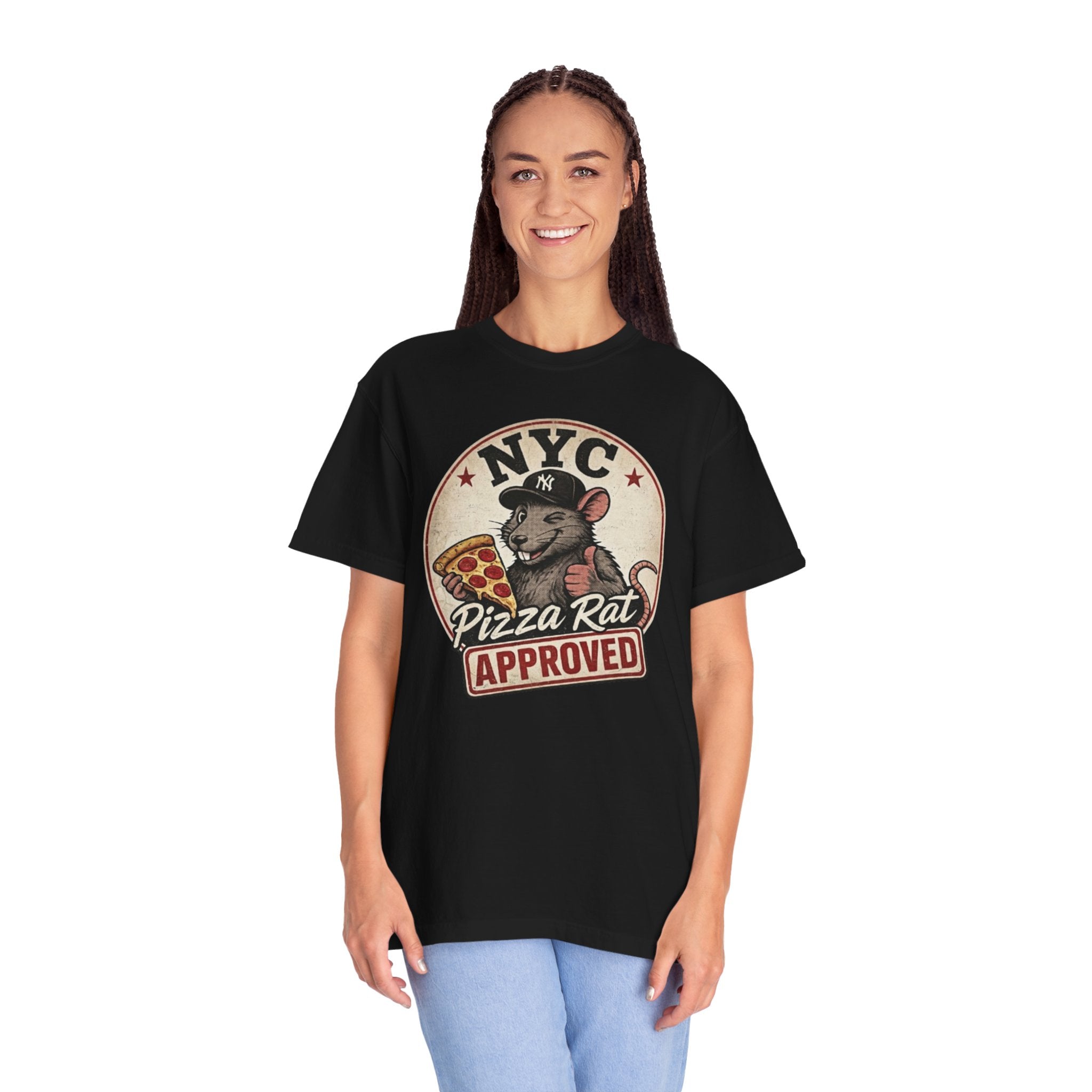 Pizza Rat Approved T-Shirt — NYC Vintage Pizza Lover Tee