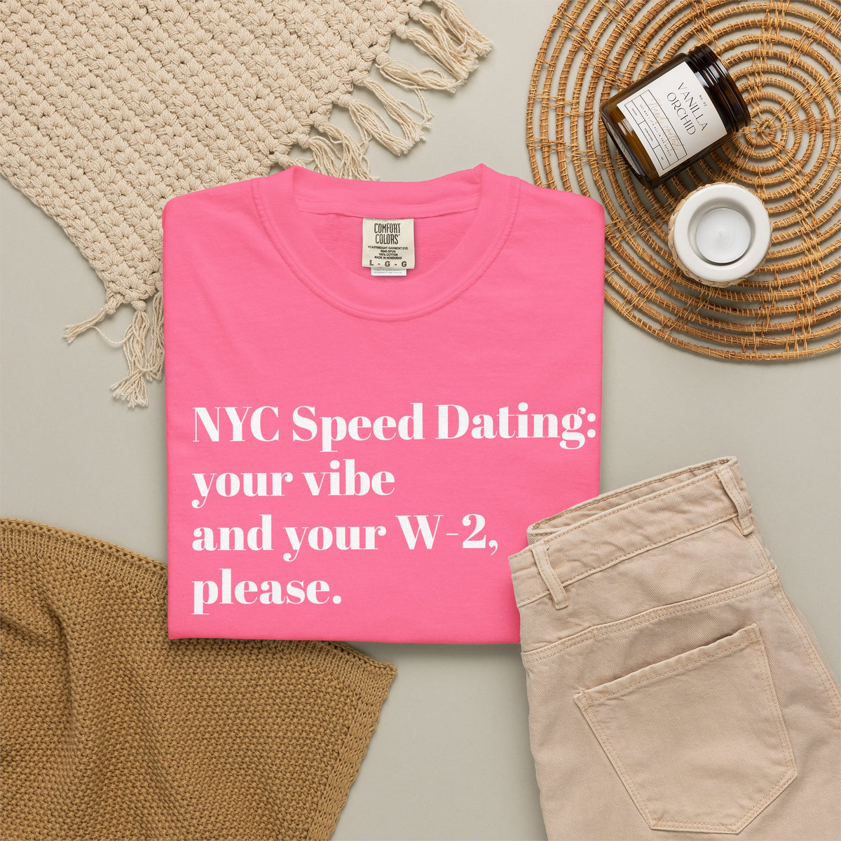 NYC Speed Dating - Your vibe and your W-2, please - Tee Shirt